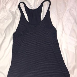 Lululemon Navy Stripped Tank Top